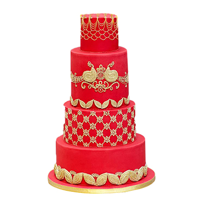 "Wedding Fondant cake - code01 (8 Kgs) - Click here to View more details about this Product